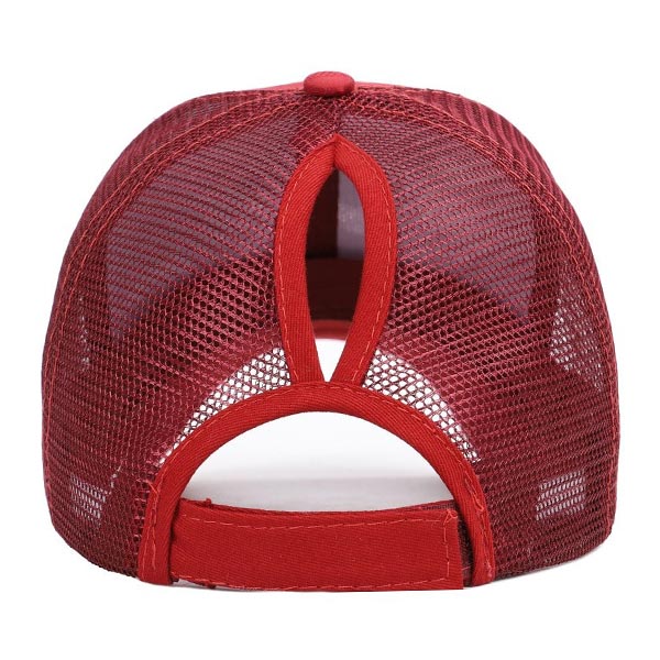 Casquette Enfant Fille 3-8 Ans - Casquette Queue De Cheval Ajustable, Chapeau Sport Été Léger Et Respirant