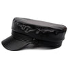 Casquette simili cuir femme