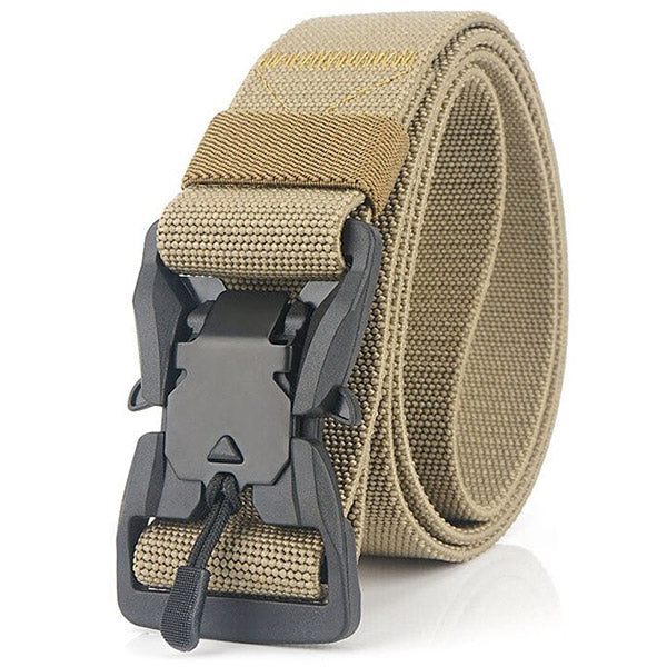 Ceinture militaire beige
