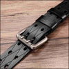 Ceinture militaire cuir noir