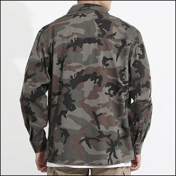 Chemise camouflage homme