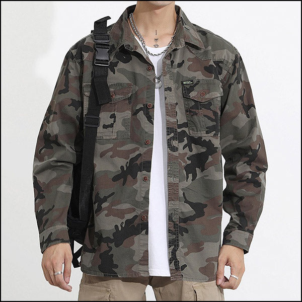 Chemise camouflage homme