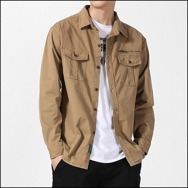 Chemise cargo homme