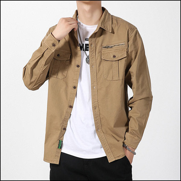 Chemise cargo homme