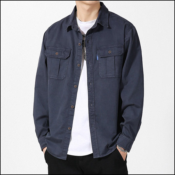 Chemise homme coupe militaire