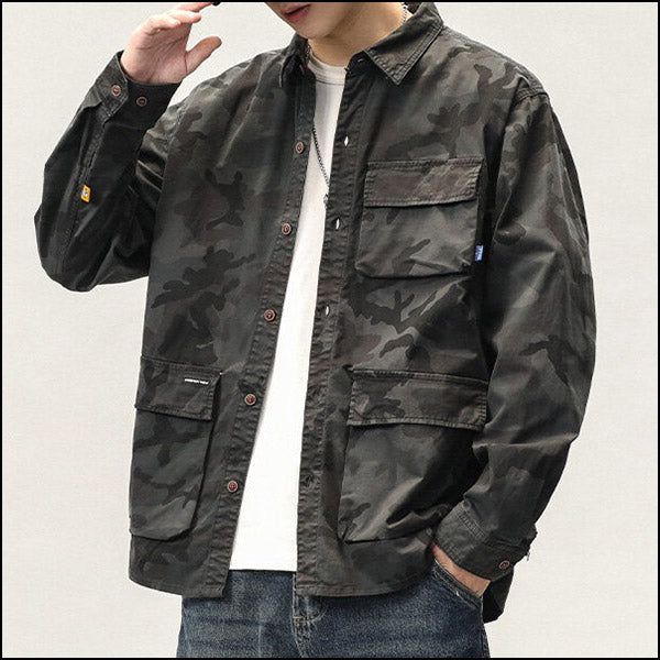 Chemise imprimée militaire