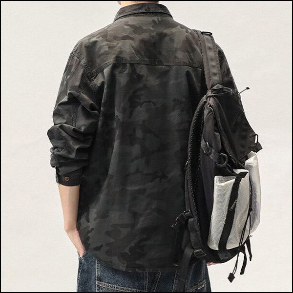 Chemise imprimée militaire