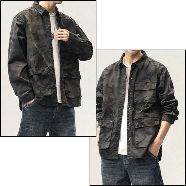 Chemise imprimée militaire