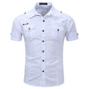 Chemise militaire blanche homme