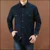 Chemise militaire bleu homme