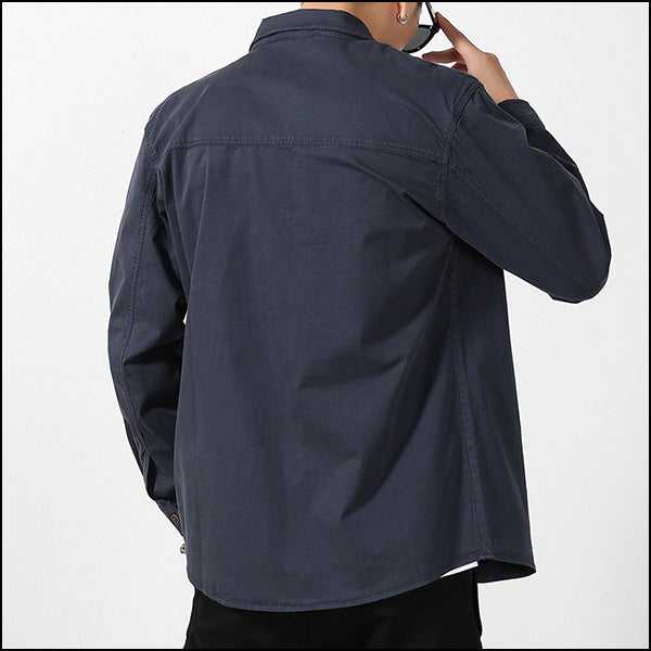 Chemise militaire bleu marine