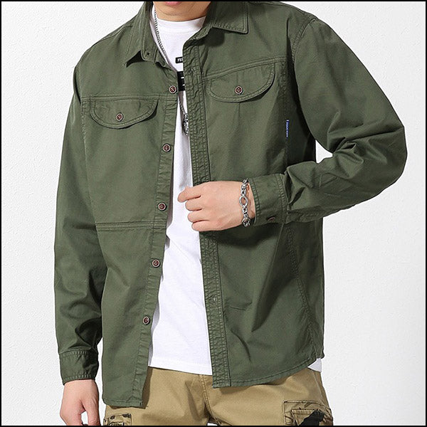 Chemise militaire coton