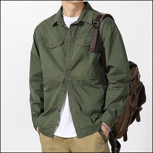 Chemise militaire coton