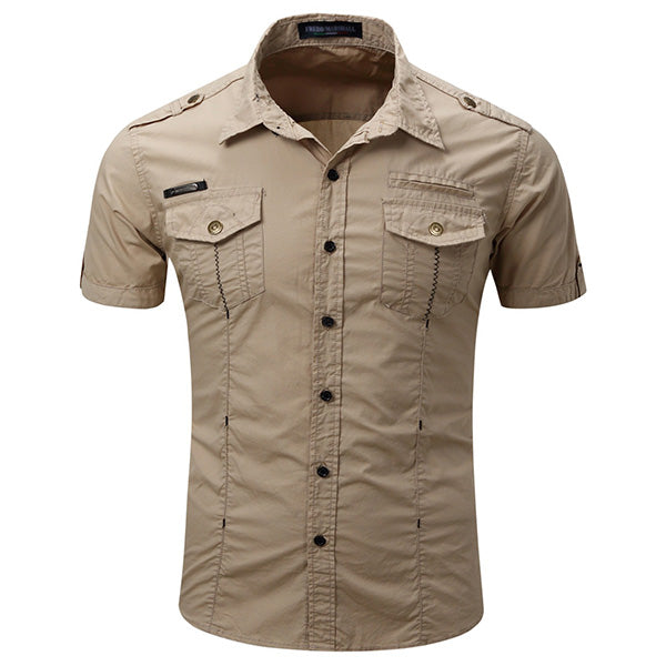 Chemise militaire homme manche courte