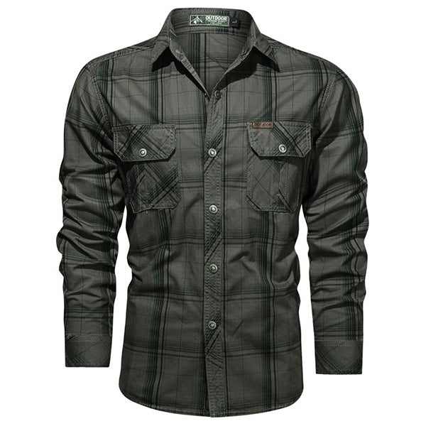 Chemise militaire homme vintage