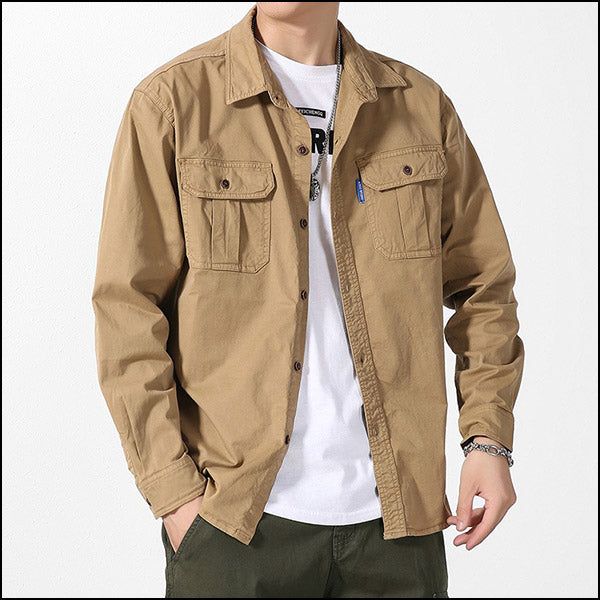 Chemise militaire kaki