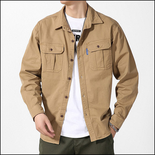 Chemise militaire kaki