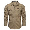Chemise militaire kaki homme