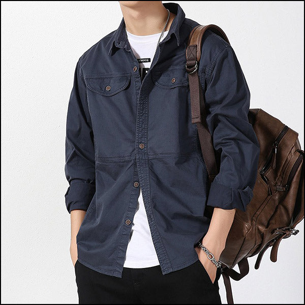 Chemise militaire manche longue