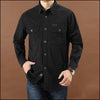 Chemise militaire noir homme