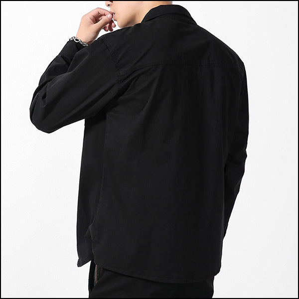 Chemise militaire noire