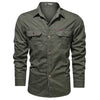Chemise style militaire homme