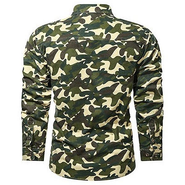 Chemise treillis militaire homme
