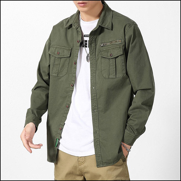 Chemise vert militaire