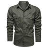 Chemise vert militaire homme