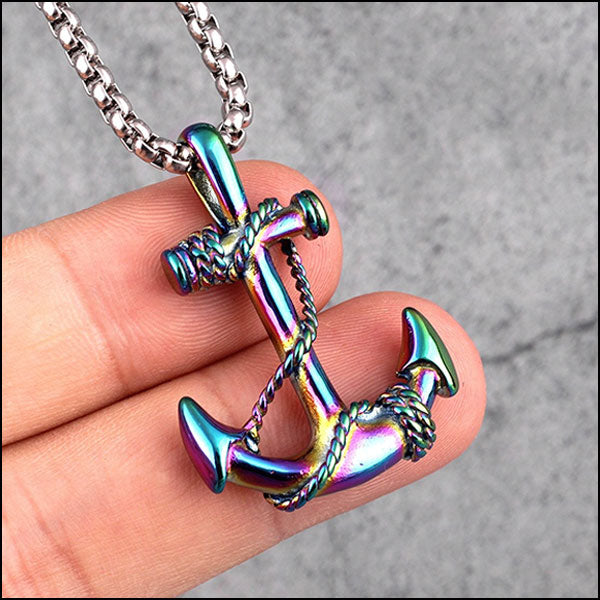 Collier ancre marine