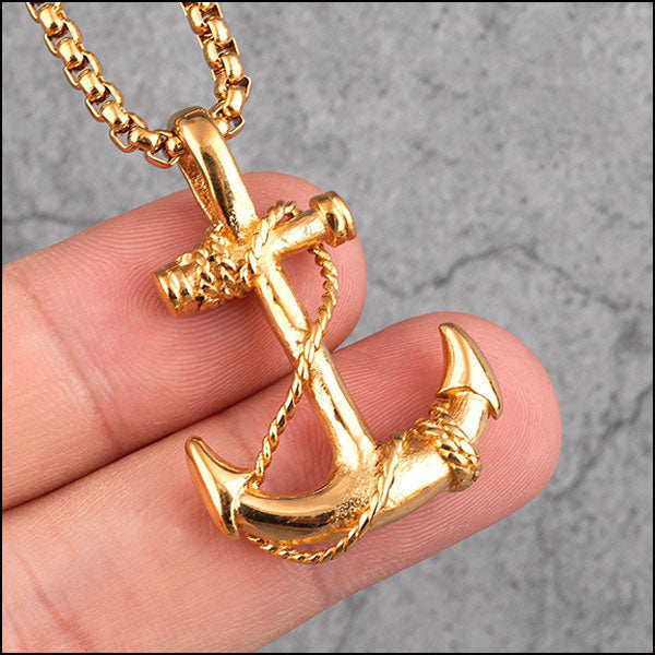 Collier ancre marine