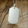 Collier militaire plaque