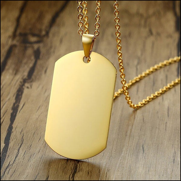 Collier militaire plaque