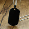 Collier militaire plaque