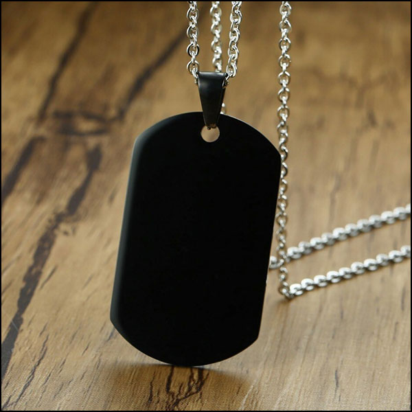 Collier militaire plaque