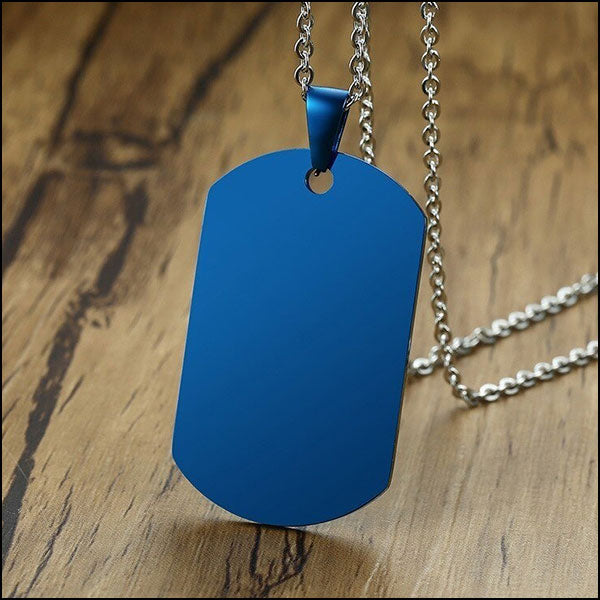 Collier militaire plaque