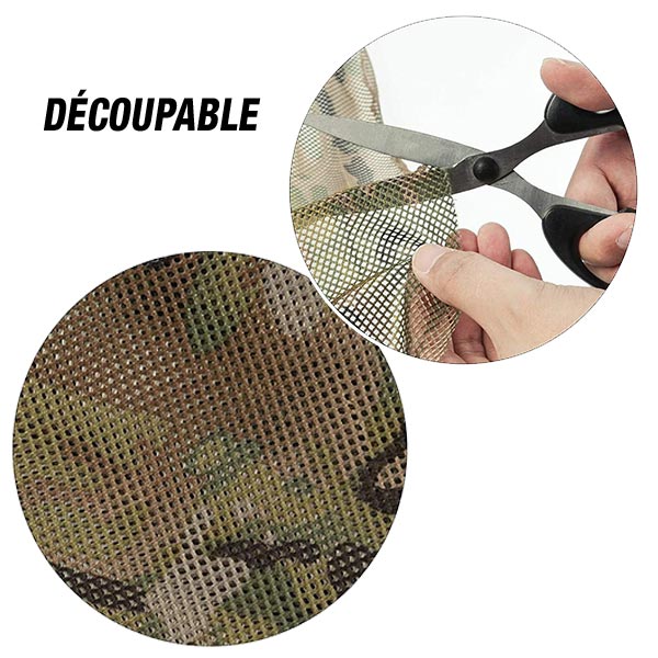 Filet de camouflage toile de jute