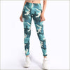 Legging bleu camouflage