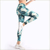 Legging bleu camouflage