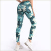 Legging bleu camouflage