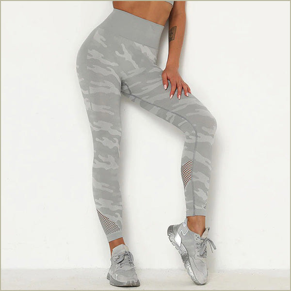 Legging camouflage gris