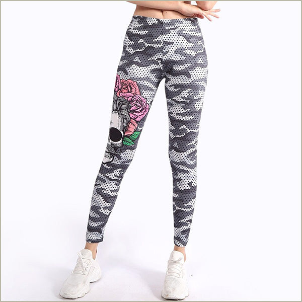 Legging camouflage motif