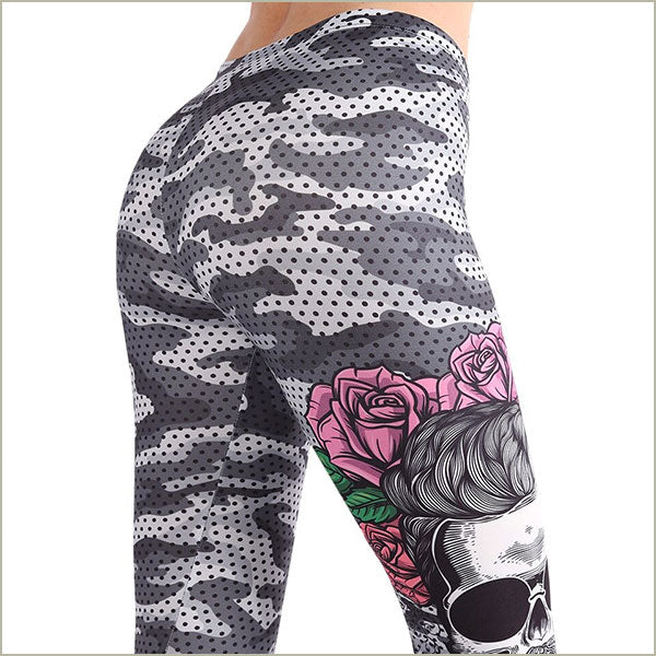 Legging camouflage motif