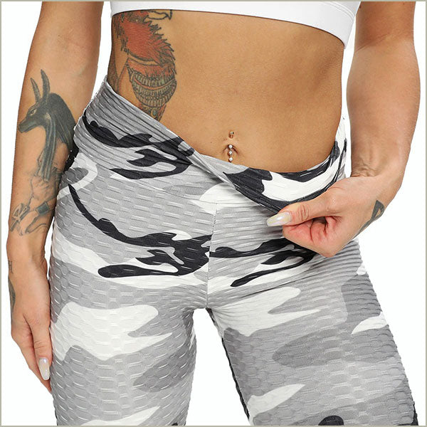 Legging sport camouflage femme