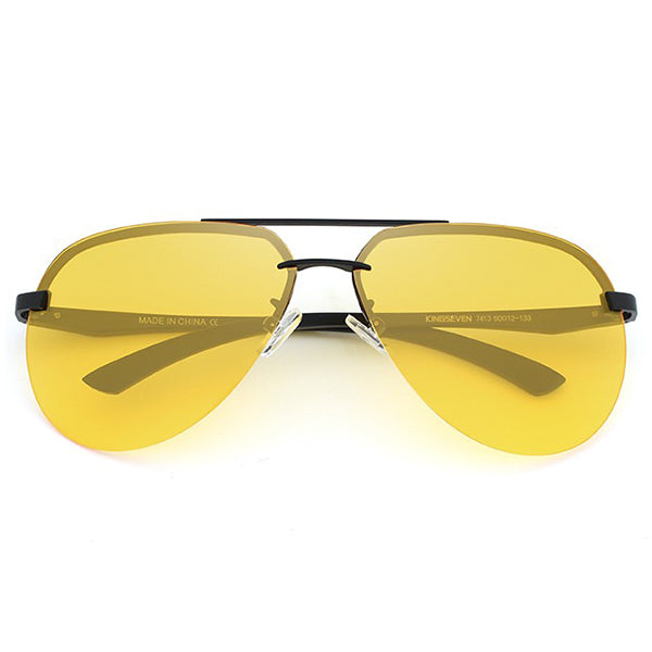 Lunette aviateur jaune