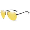 Lunette aviateur jaune
