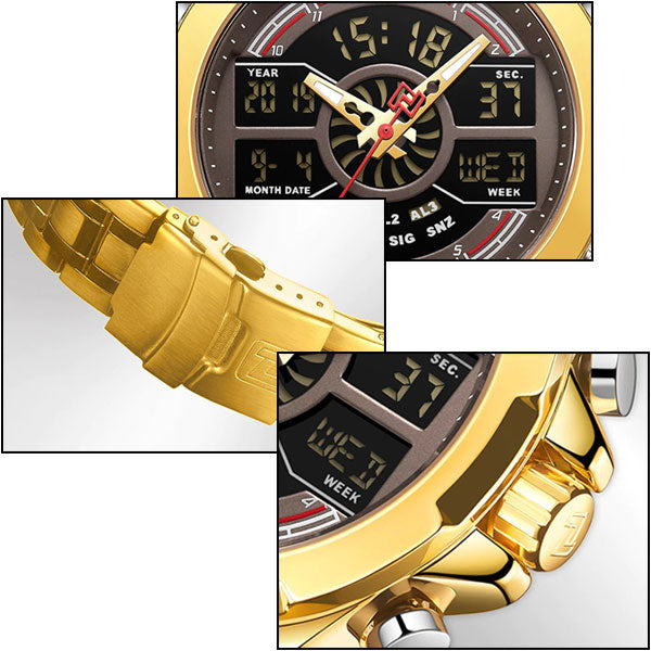 Montre aviateur affichage digital