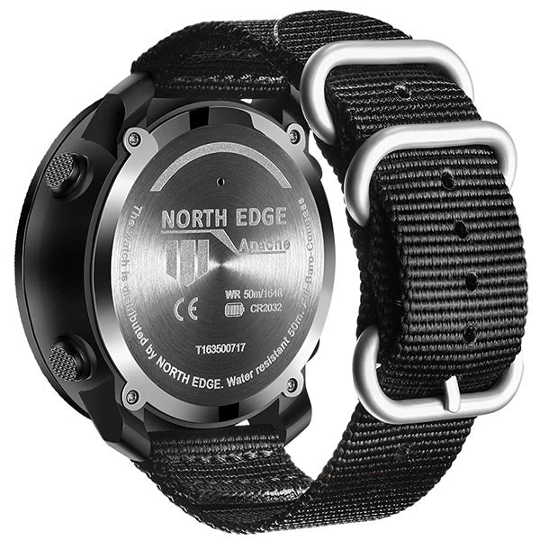 Montre homme sport militaire avec baromètre et boussole