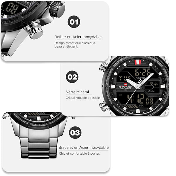 Montre militaire digitale