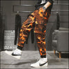 Pantalon camo orange homme
